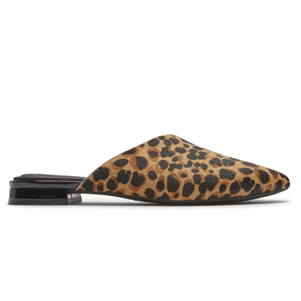 Mulas Rockport Mulher Leopardo - Total Motion Zuly Asymmetrical - 86971ORMH